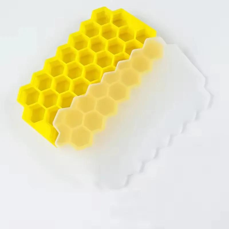Opakovaně použitelná silikonová forma na ledové kostky Plástvové formy na ledové kostky Bez BPA Výrobník ledu Želé forma Whiskey Koktejl Kuchyňské náčiní