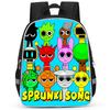 Rhythm Box Sprunki Hra Anime Batoh Studentský Školní Taška Počítačová Taška