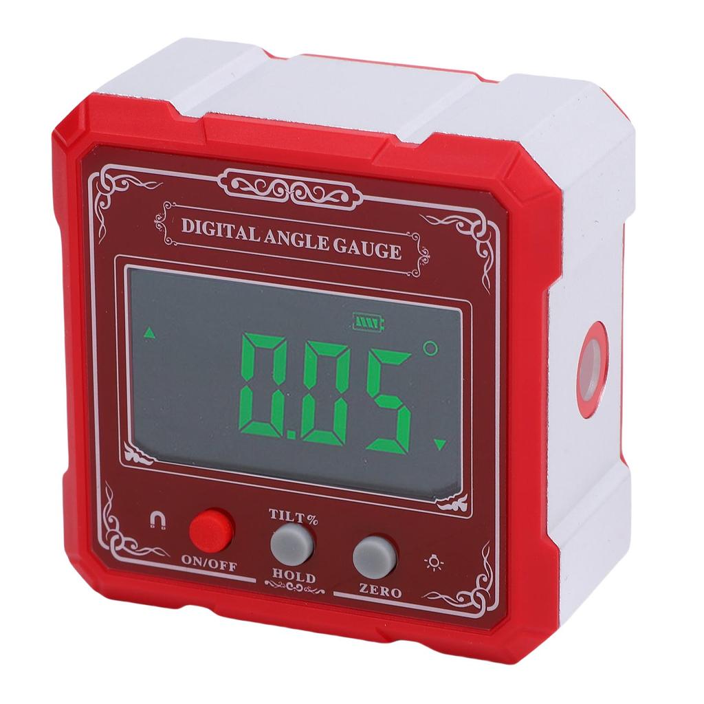 Digital Inclinometer Magnetic Cube with Backlight Level 4 Side Strong Magnetic Angle Finder Woodworking Measuring Tool