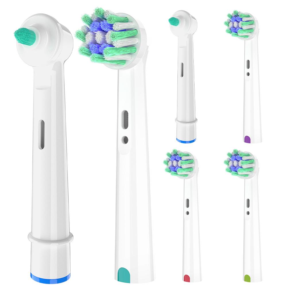

Professional Replacement Cross Action Brush Heads with Interdental Toothbrushes Head, Compatible with Oral B Electric Toothbrush
