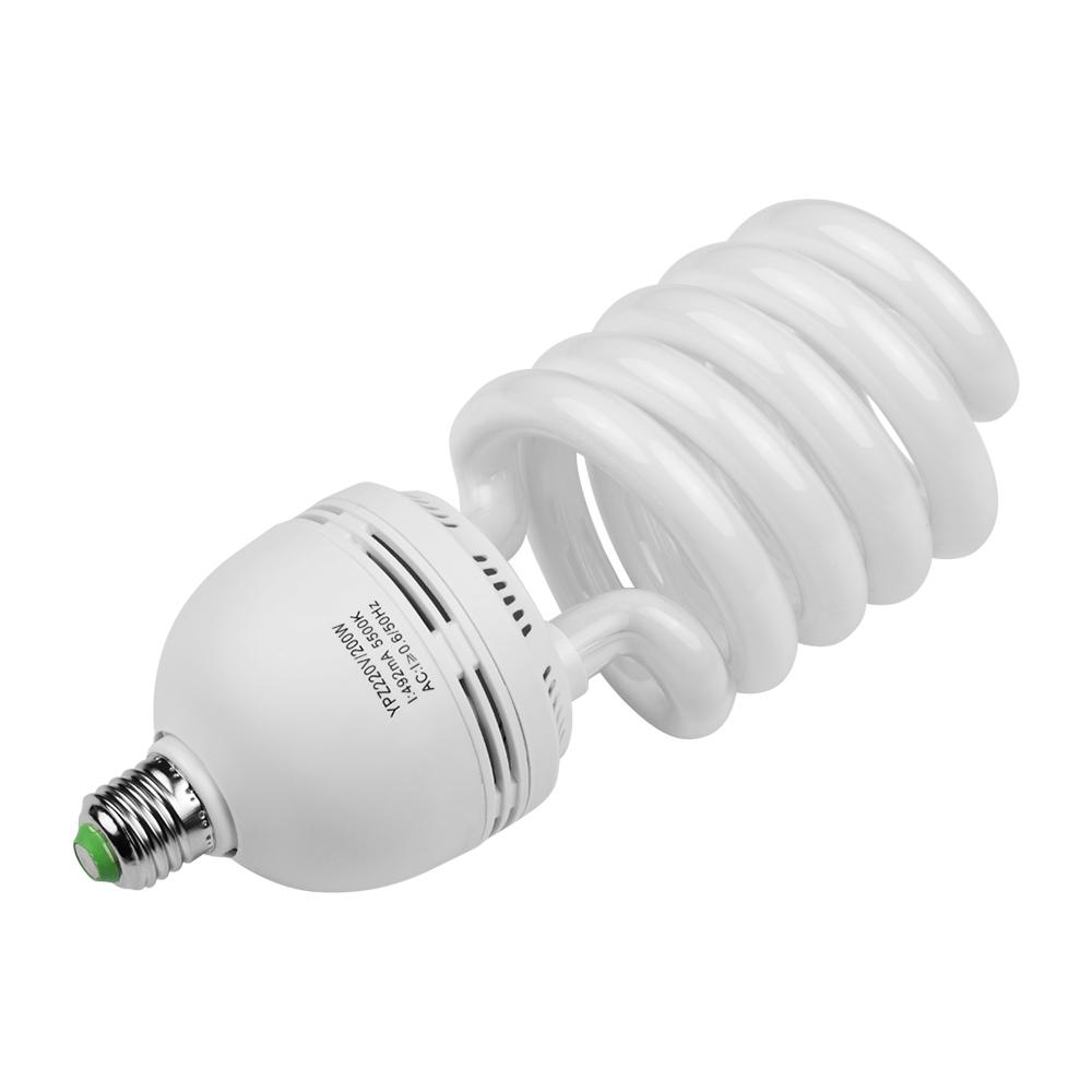 E27 Photo Studio Bulb Energy Saving Photography Daylight Lamp 200W 5500K 170 240V