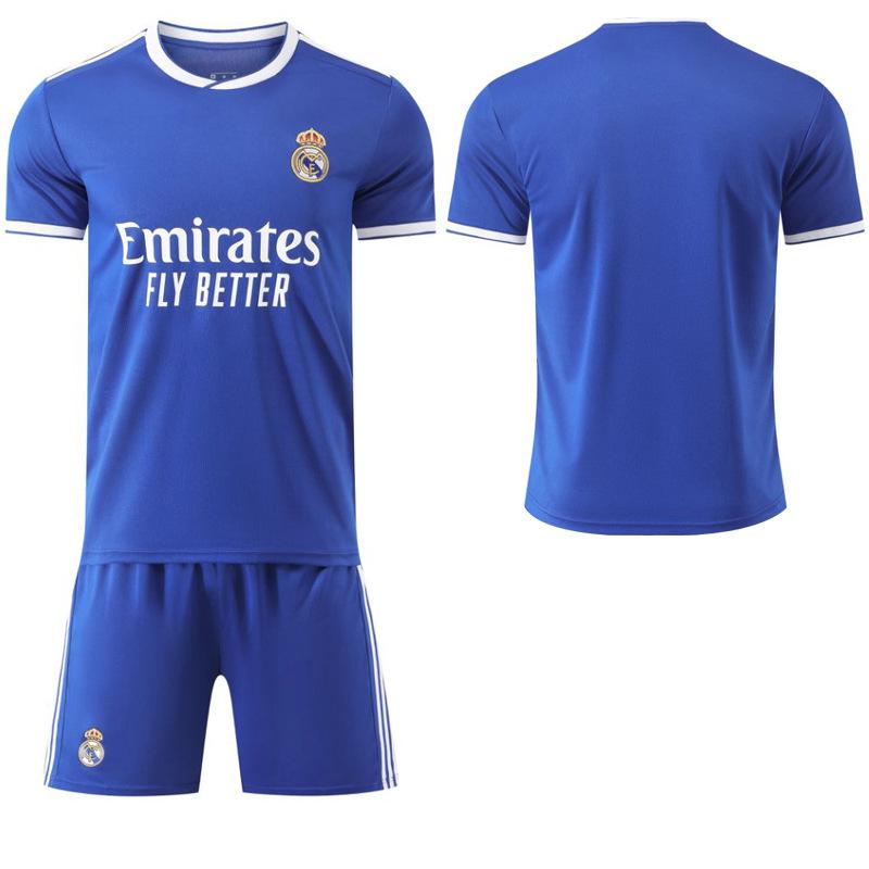 2025-26 Real Madrid 2nd away blue jersey #9 Mbappé #5 Bellingham #7 Vinícius Football Jerseys