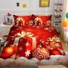 Christmas Digital Printing 3D Printing Polyester Pillowcase Quilt Cover Two or Three-piece Set Is Available