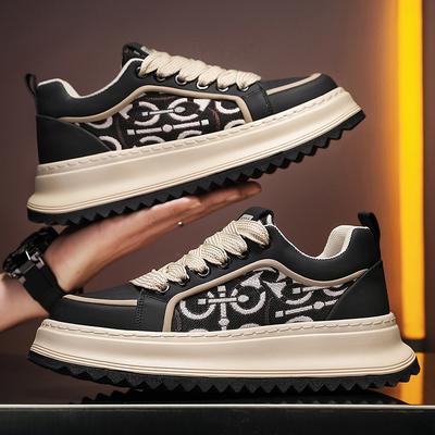 Fashion Men Casual Shoes Platform Non-slip Man Walking Sneakers Lightweight Male Running Shoes Breathable Platform Sport Shoes
