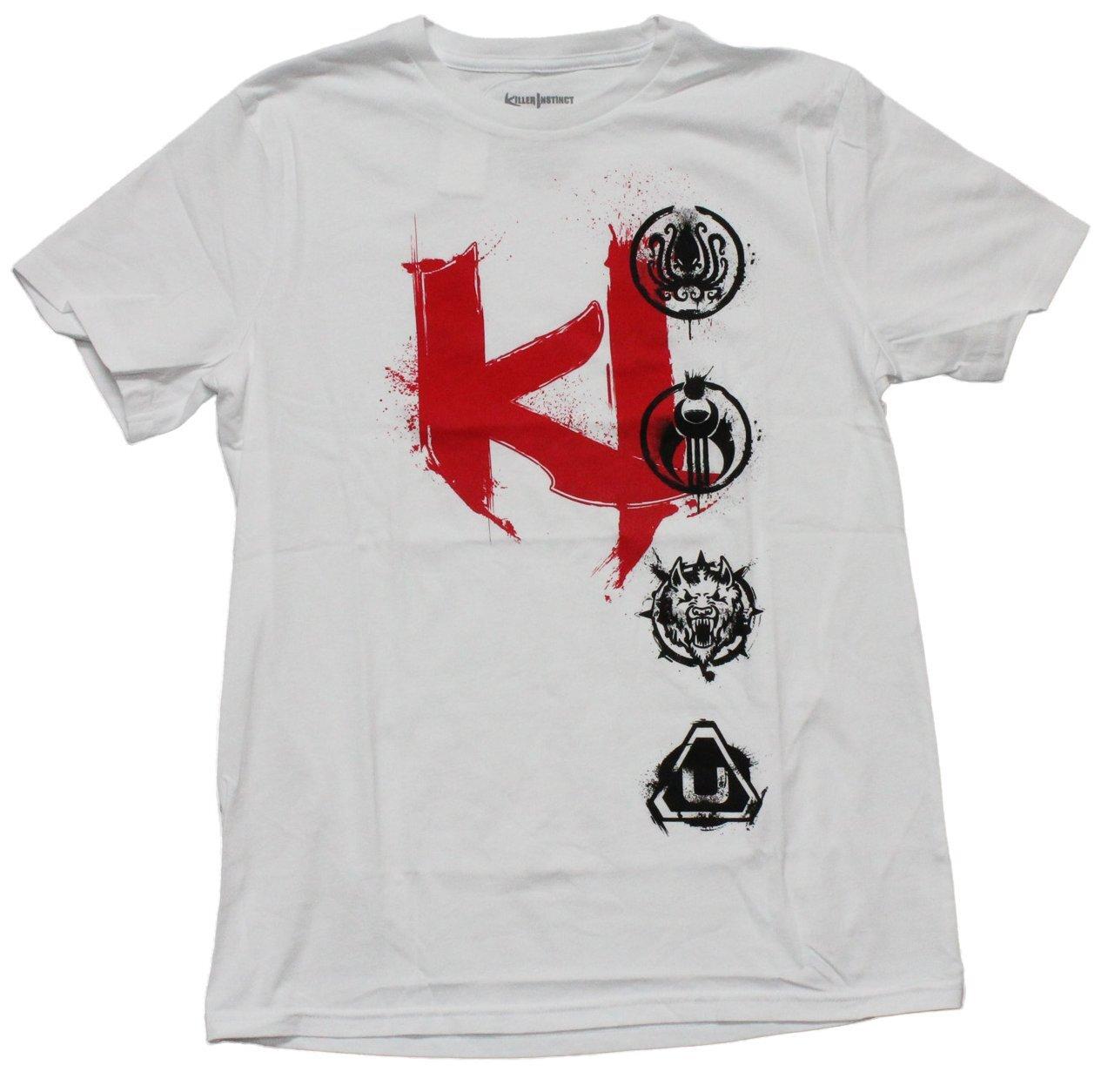 Killer Instinct Mens T-shirt Initials Logo by Four Emblems M
