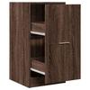 VidaXL Armoire apothicaire chêne marron 40x41x77,5cm bois d'ingénierie, coffre d'apothicaire, meuble d'apothicaire, coffre à 855193