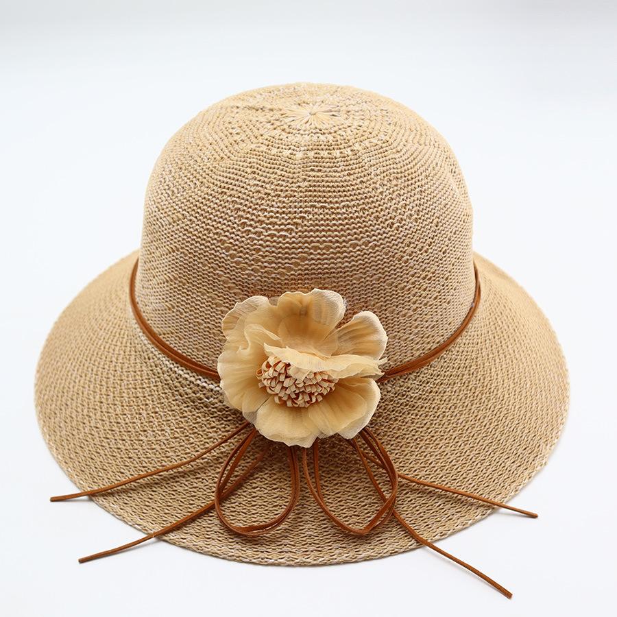 Women's Straw Hat with Large Brim, Summer Shading, Sweet and Versatile Cool Hat, Seaside Beach Hat, Sunscreen Hat, Women's Model