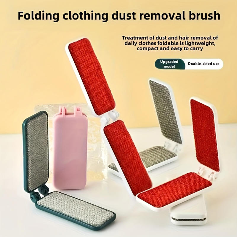 Foldable Lint Remover Brush Reusable Mini Lint Removal Brushes for Clothes Pet Hair Sofa Fabric Fluff Dust Removal Tool