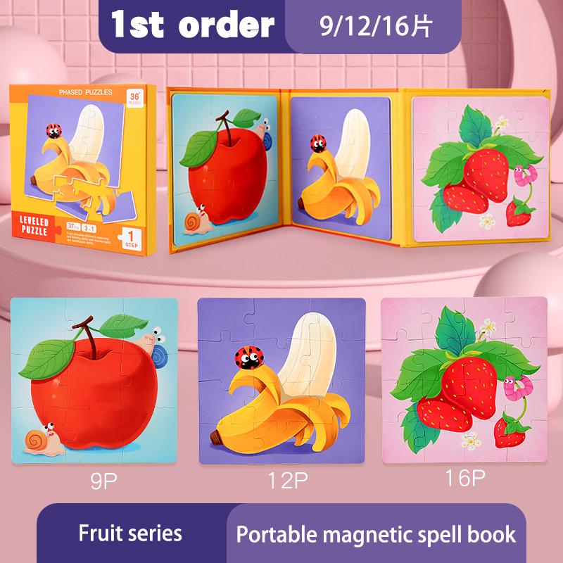 Kids Magnetic Puzzles Leveled Puzzles for Kids Age 2 Up Preschool Learning Jigsaw Puzzles Travel Games and Travel Toy for 2 3 4