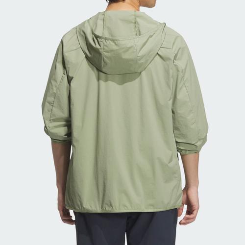 adidas Men's Cooling Sports Casual Hooded Jacket Green