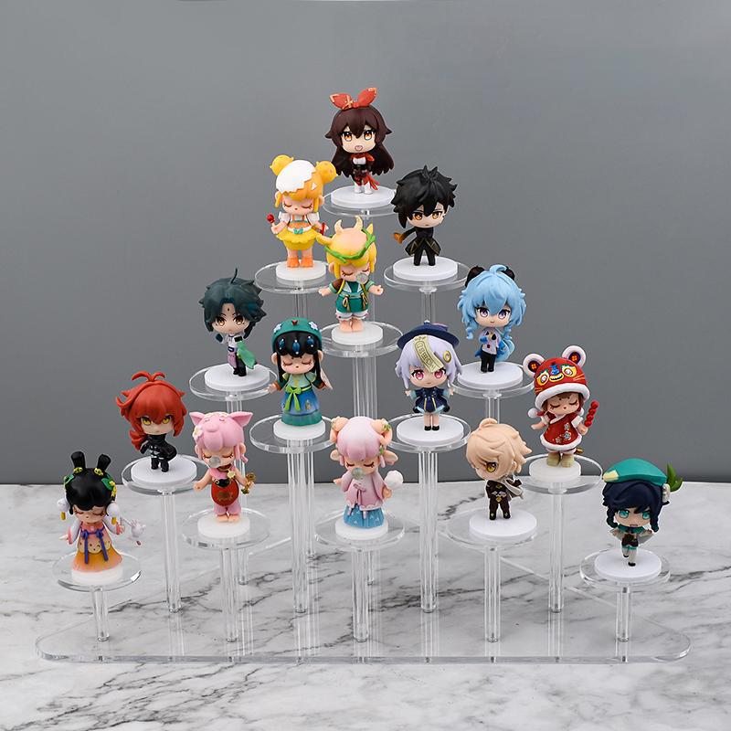 Round Acrylic Jewelry Stand Acrylic Display Riser Stands Dessert Tower Display Tower for Jewelry,Rings,Earrings,Mini Figurines