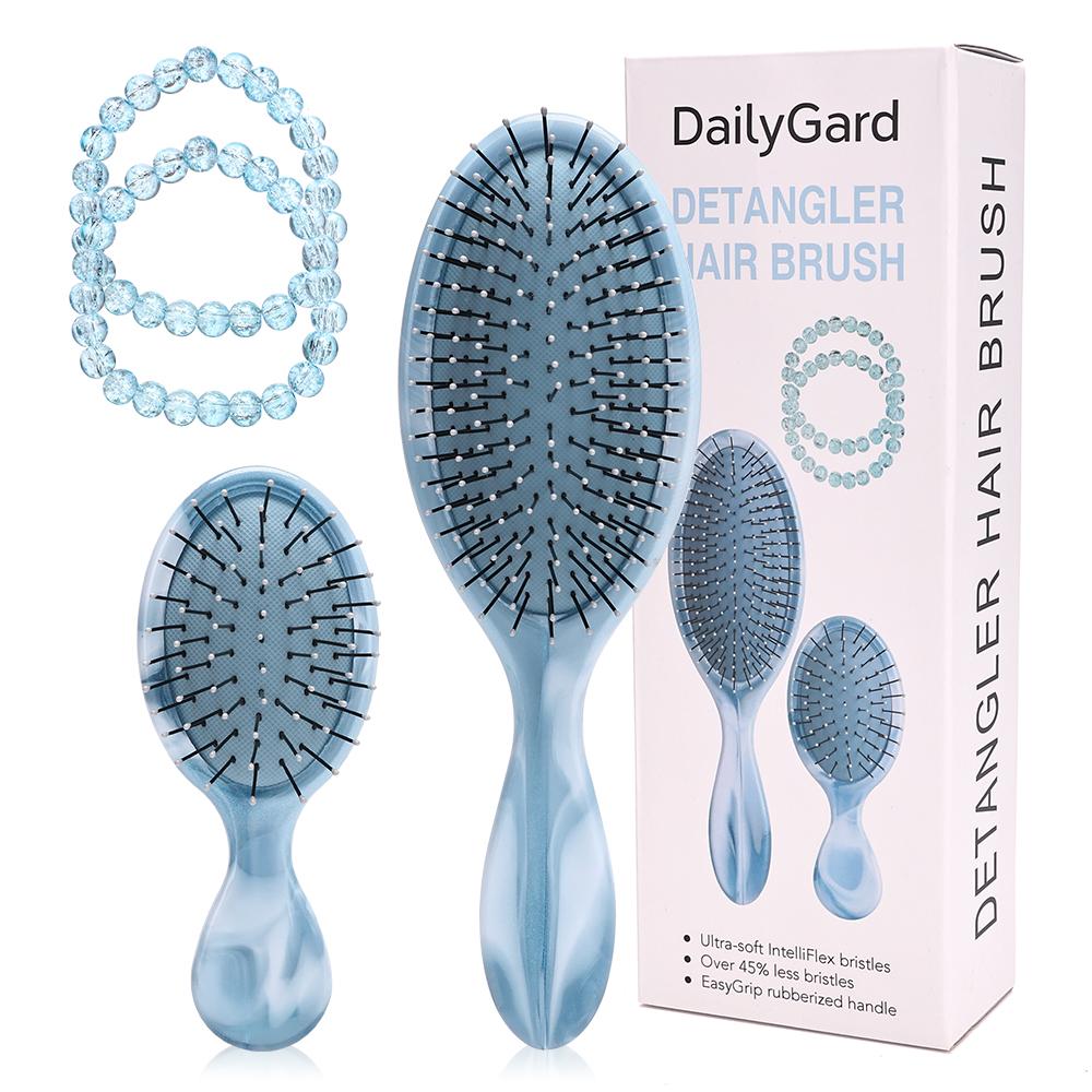 

4 шт. Градиентная расческа с воздушной подушкой и браслет, щетка для волос, массажная, полая, щетки для мокрых кудрявых волос, инструменты для волос для детей синий