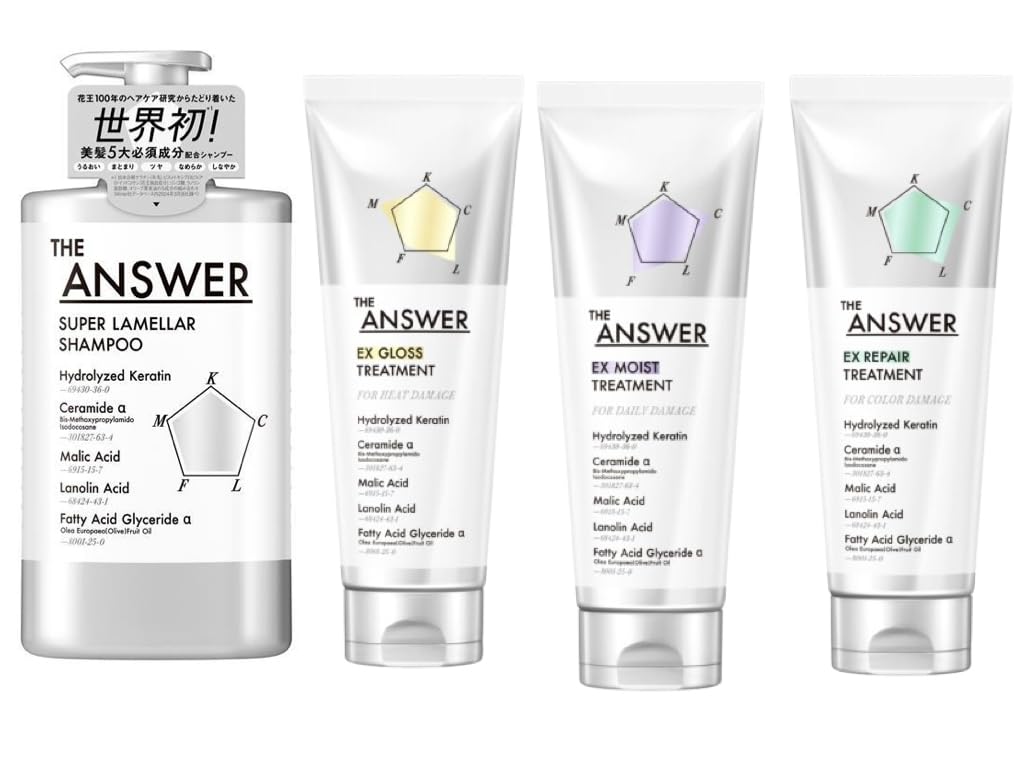 

ОТВЕТ Шампунь Super Lamella 400 мл EX Лечение волос 220 г Бергамот Дафна Аромат Типы [Kao] + & (Все готово)