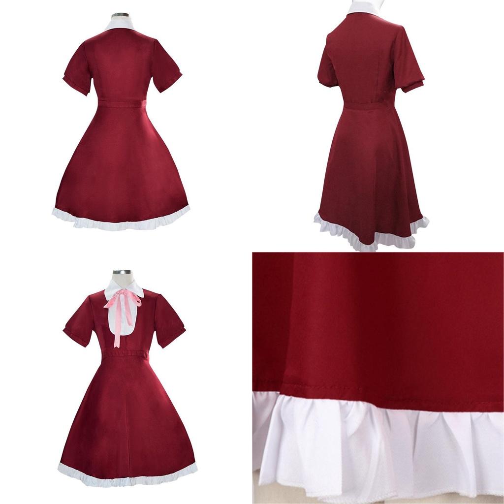 Japanese Anime Inspired Alice Cosplay Outfit Cute Lolita Maid Dress For Women