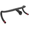 Guidão de Bicicleta 400x90mm Guidão Integrado de Fibra de Carbono Impermeável Acessório de Bicicleta
