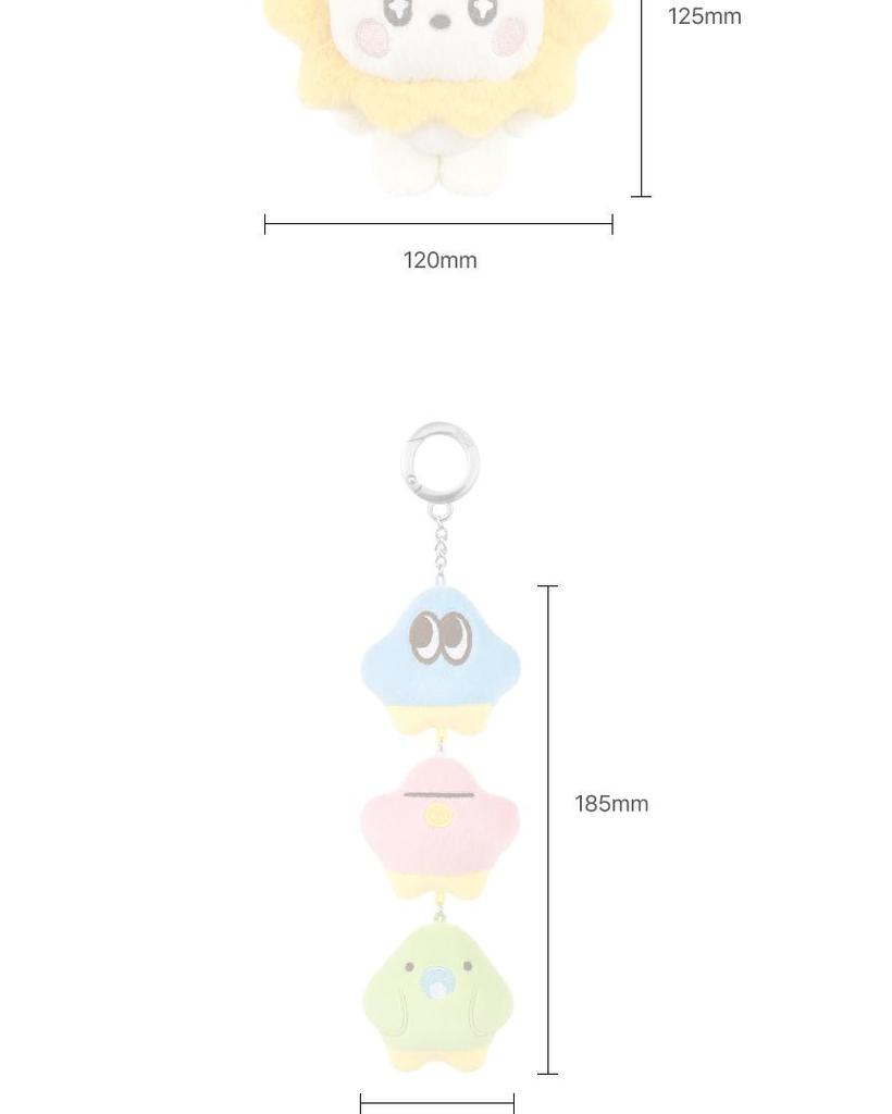 TAEYANG (BIGBANG) [TEAM01] Official MD (01 / RGB Plush Keyring)
