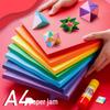 A4 Thick Colored Cardstock for Children's Crafts and Origami