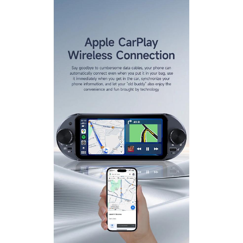 JIUYIN 1Din IPS 6 Inch Wireless Carplay Android Auto Car Radio Multimedia Video MP5 Player Touch Screen Universal Audio Stereo