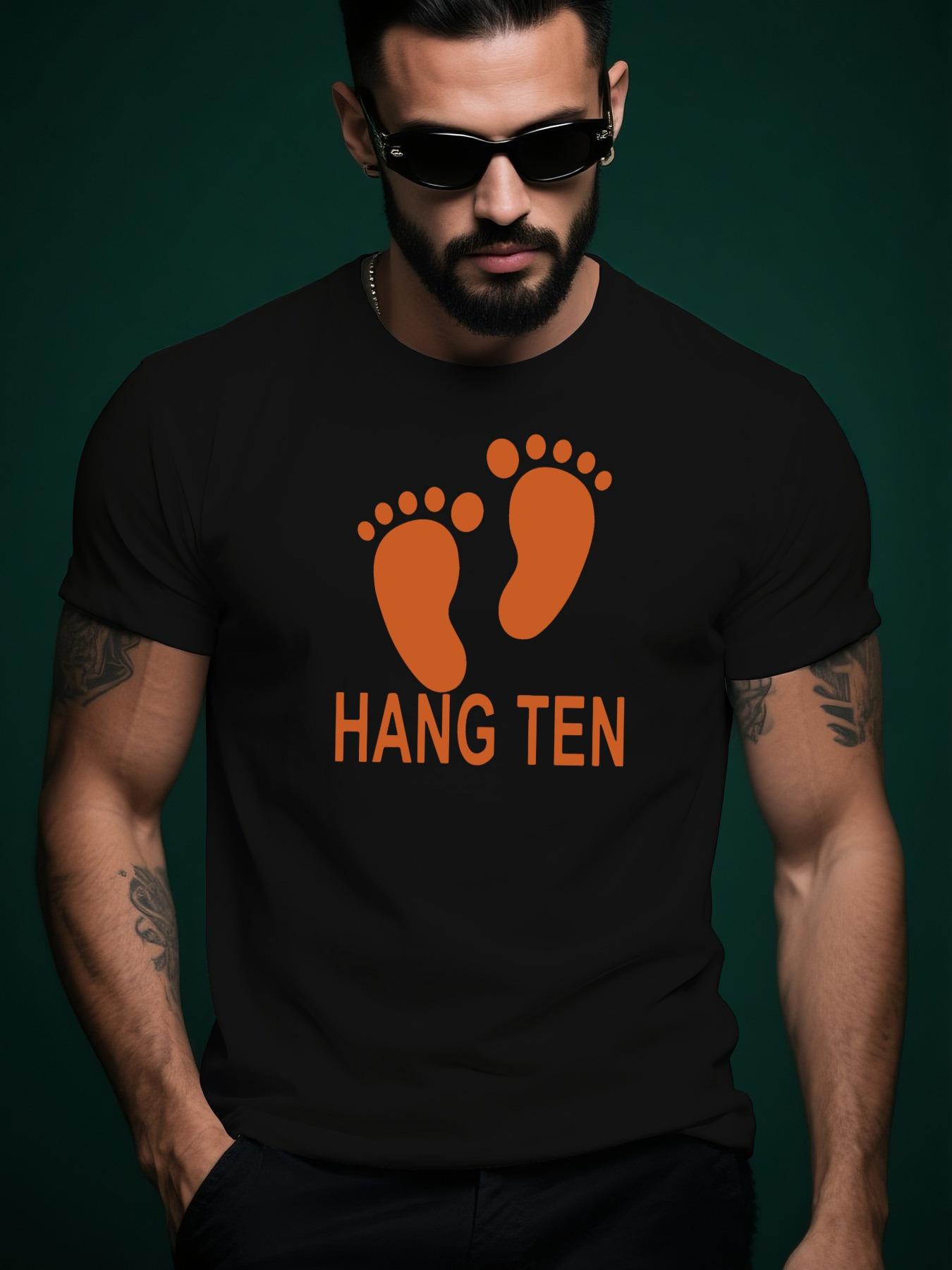 Hang Ten Graphic Tshirt - Casual Crew Neck XXL