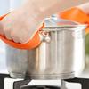 1 szt. Silikonowy żaroodporny uchwyt na garnek do gotowania w piekarniku rękawica do pieczenia szczypce uchwyty z rękawiczkami narzędzie do gotowania