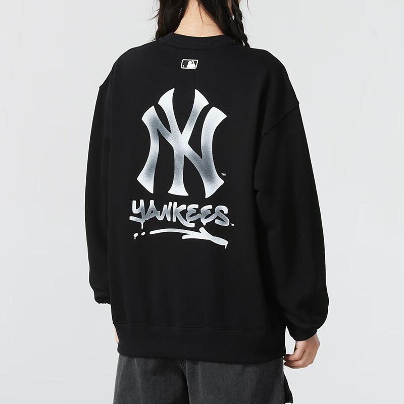 New MLB New York Yankees Sweatshirt Unisex Black 3AMTB0551-50BKS