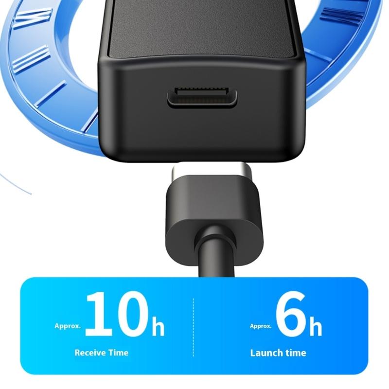 2 in 1 Bluetooth-compatible Audios Transmitter Receiver 5.4 Technology 3.5mm Plugs Wireless Adapter For Homes Gym Travel