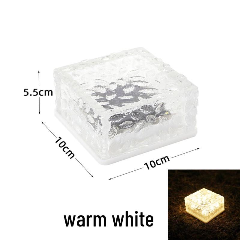 NuFeng Solar Ice Brick Garden Path Light