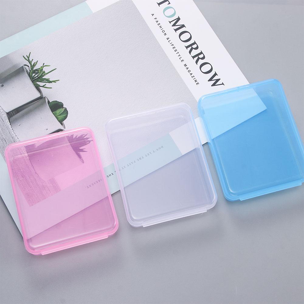 Dustproof Face Masks Portable Mask Storage Case Transparent Powder Puff  Case Storage Box