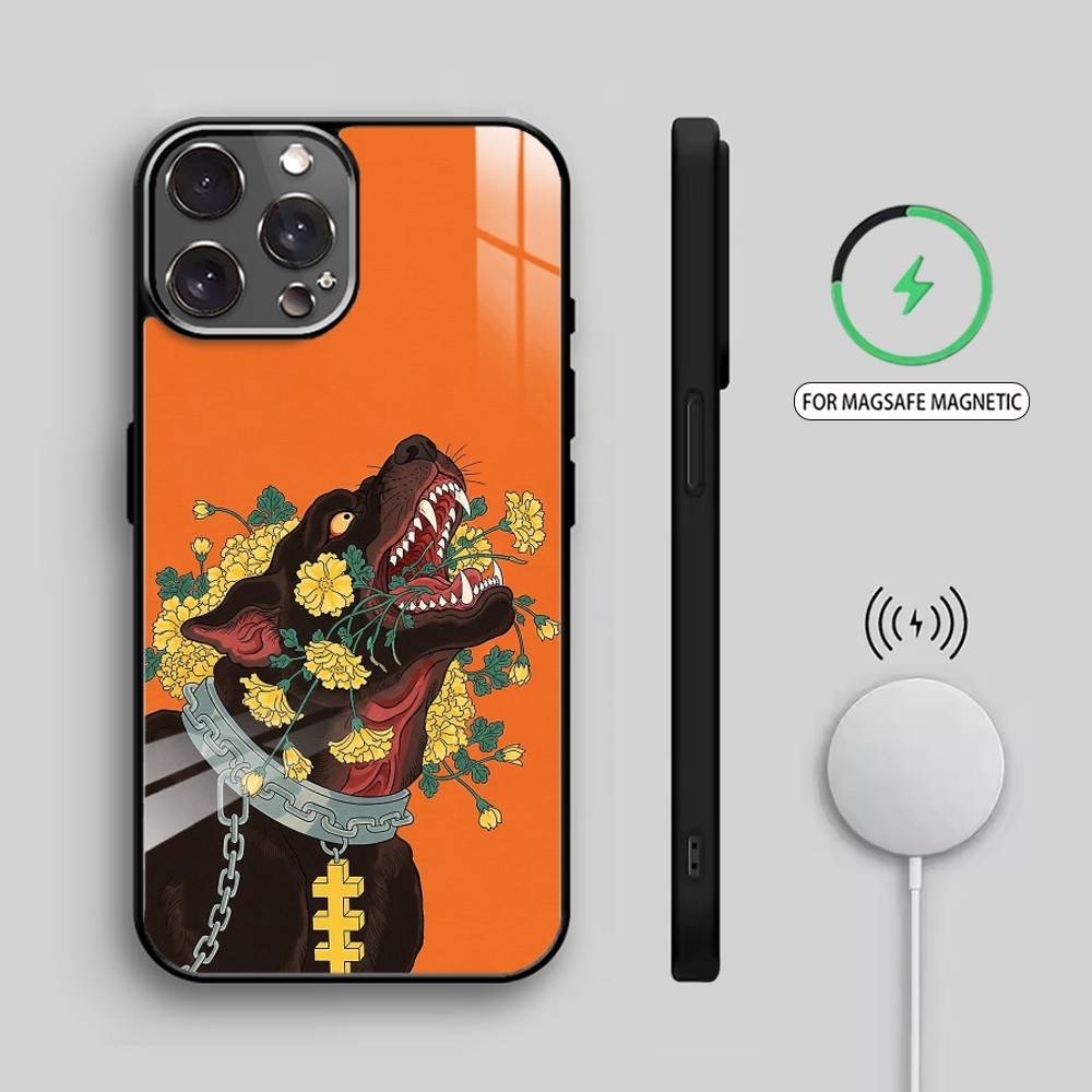 Neo Ukiyo-e Myth Creature    Phone Case For iPhone17,16,15,14,13,12,11 Plus,Pro Max Magnetic For Magsafe Wireless Charging