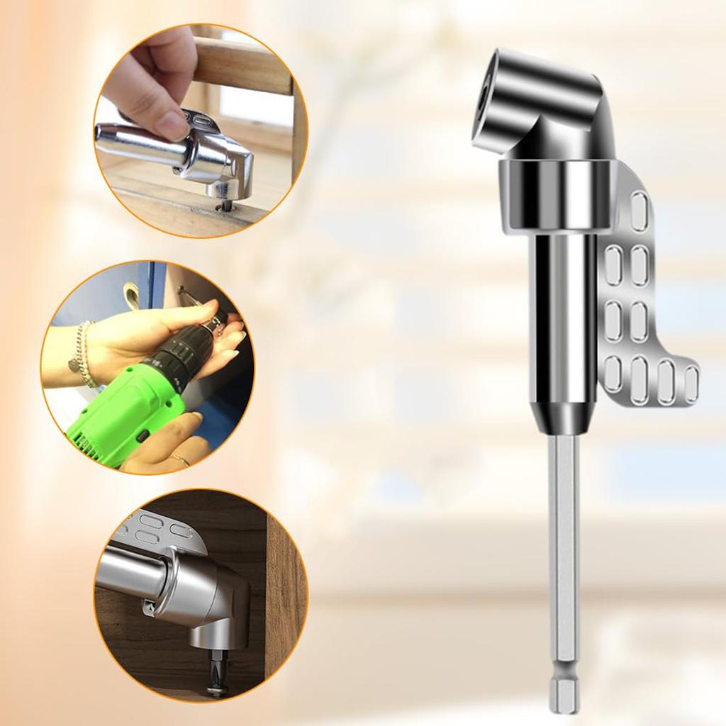10 Right Angle Drill Adapter,Drill Driver Extension Bit Screwdriver Socket Adapter, Corner Tool Screw With Multi-function Bend Screwdriver Bit