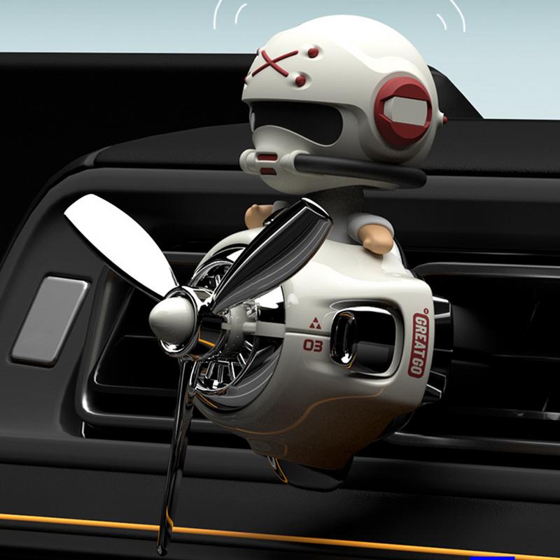 Car Diffuser Air Condition Vent Clip Shaking Head Pilot Car Air Outlet Clips Long Lasting Pilot Car Fresheners Vent Clip For