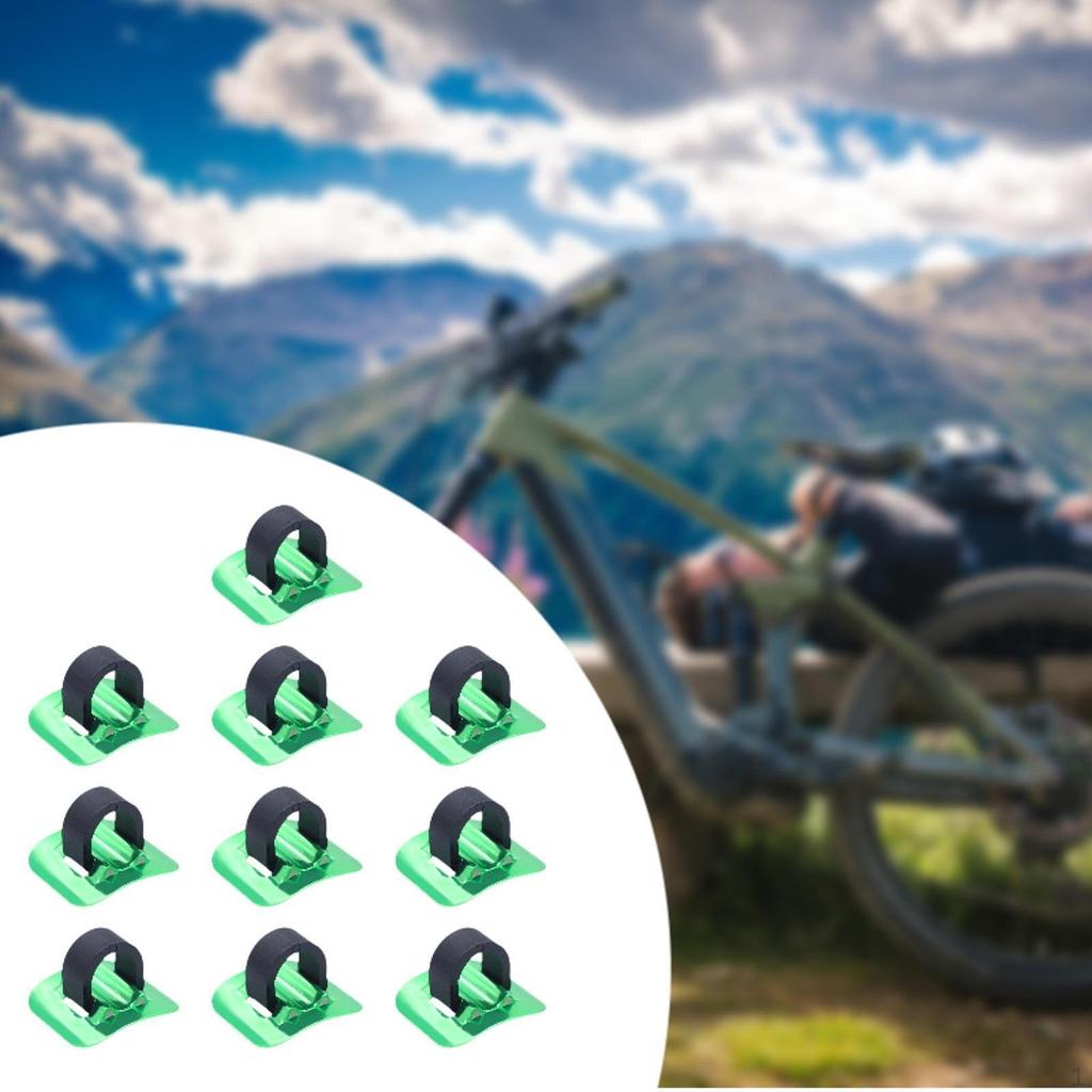 10 Pieces Bike Brake Cable Clips Fork Hose Guides Bicycle Guide Road Mountain Bikes