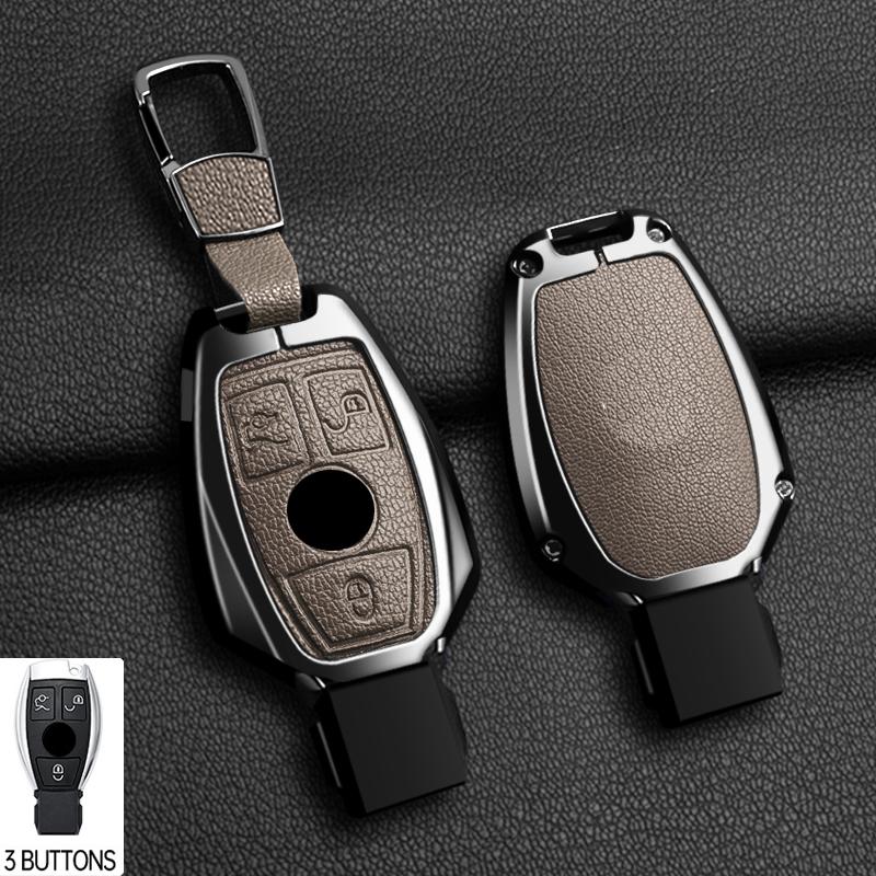 Zinc Alloy 2/3 Buttons for Mercedes Benz A B G R Class GLA GLK W176 W204 W251 W463 Car Remote Key Case Cover Fob Accessories