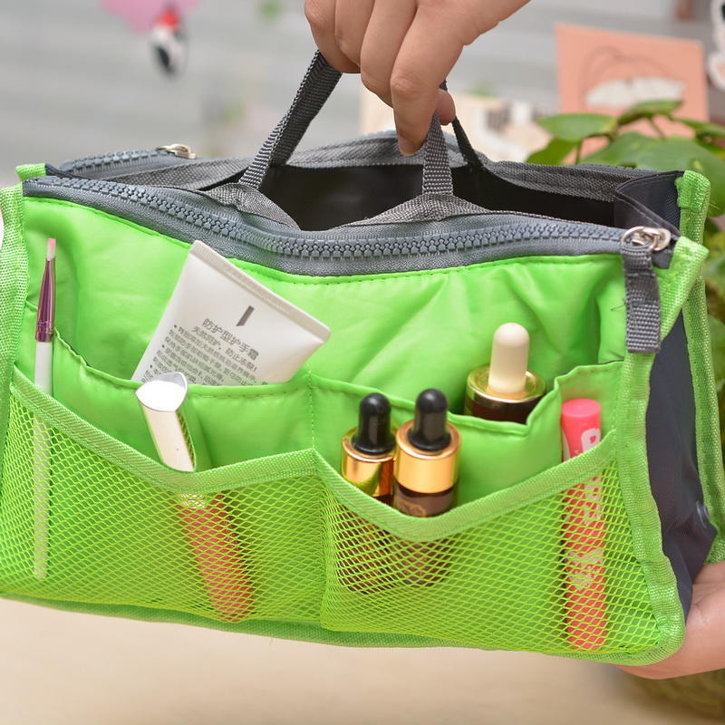 Buy AP Portable Women Organizer Handbag Travel Bag MakeUp Case Red