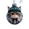 Cute Cartoon Cat Acrylic Fur Ball Pendant
