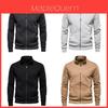 Herren Herbst Freizeit Zip-Up Hoodie mit Farbblock-Design für junge Erwachsene