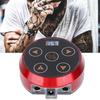 Red LCD Tattoo Power Supply with Power Adapter Tattoo Machine Accessory