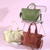 Large Capacity Tote Bag, Single Shoulder Bag, Casual Women's Solid Color Handbag