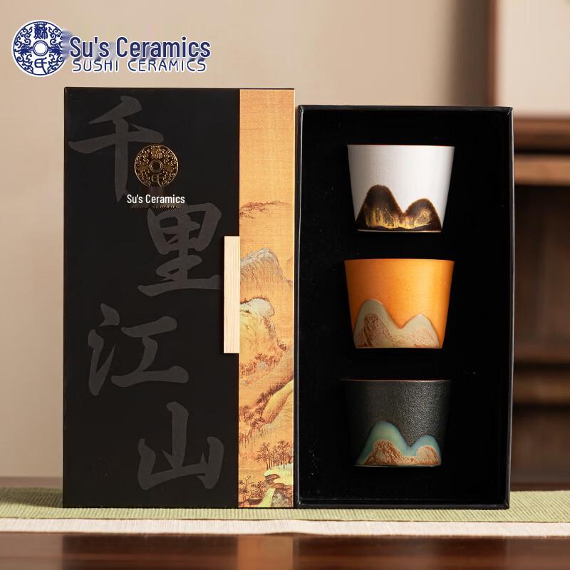 

Chinese Hand-painted Ceramic Landscape Master Teacup