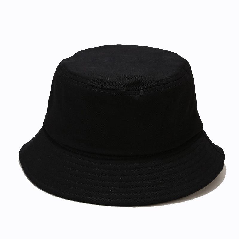 Bucket Hat Women's Simple Solid Color Cotton Foldable Basin Hat Men's Outdoor Sunscreen Sun Hat Casual Sun Hat