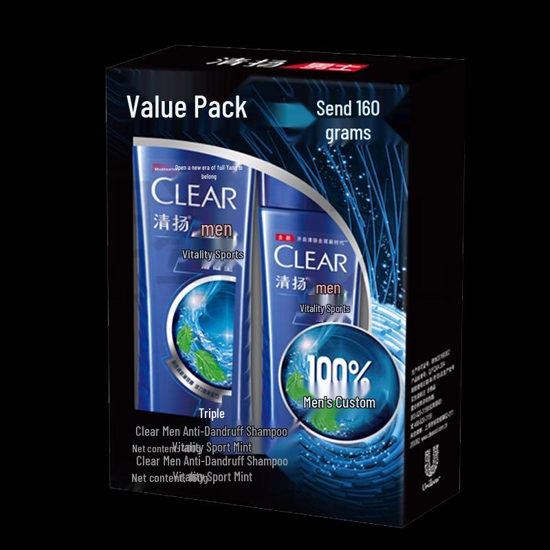 CLEAR Men s Peppermint Shampoo & Shower Gel Set