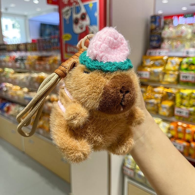 Knitted Clothing Capybara Doll Bag Plush Pendant Penguin Kapibara Boutique Keychain