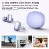 Ear Clip Double Microphones Bluetooth 6.0 Earphones ENC Wireless Earbuds with Touch Controls AI Capabilities 30h Playtime with Case Headphones