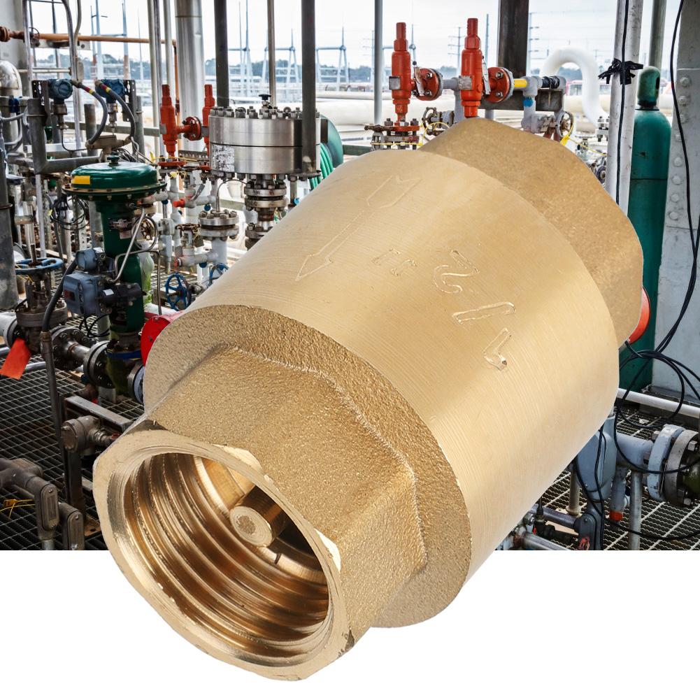 Hochpräzises Einweg-Rückschlagventil aus Messing mit Gewinde für Wasser, Gas, Öl (G12")