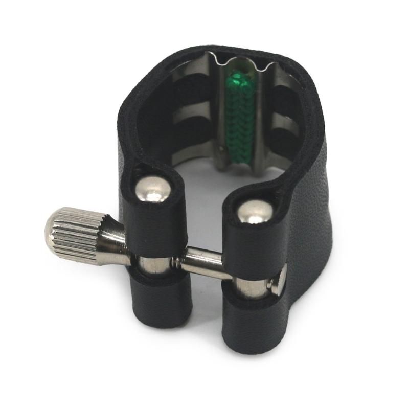 Professionelle PU-Leder Altsaxophon Mundstück Ligatur Clip Befestigung Langlebig