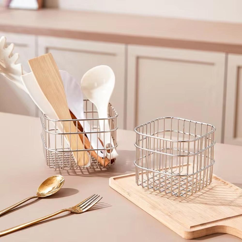 

304 Stainless Steel Kitchen Sundries Organizer Multi-functional Kitchen Storage Basket