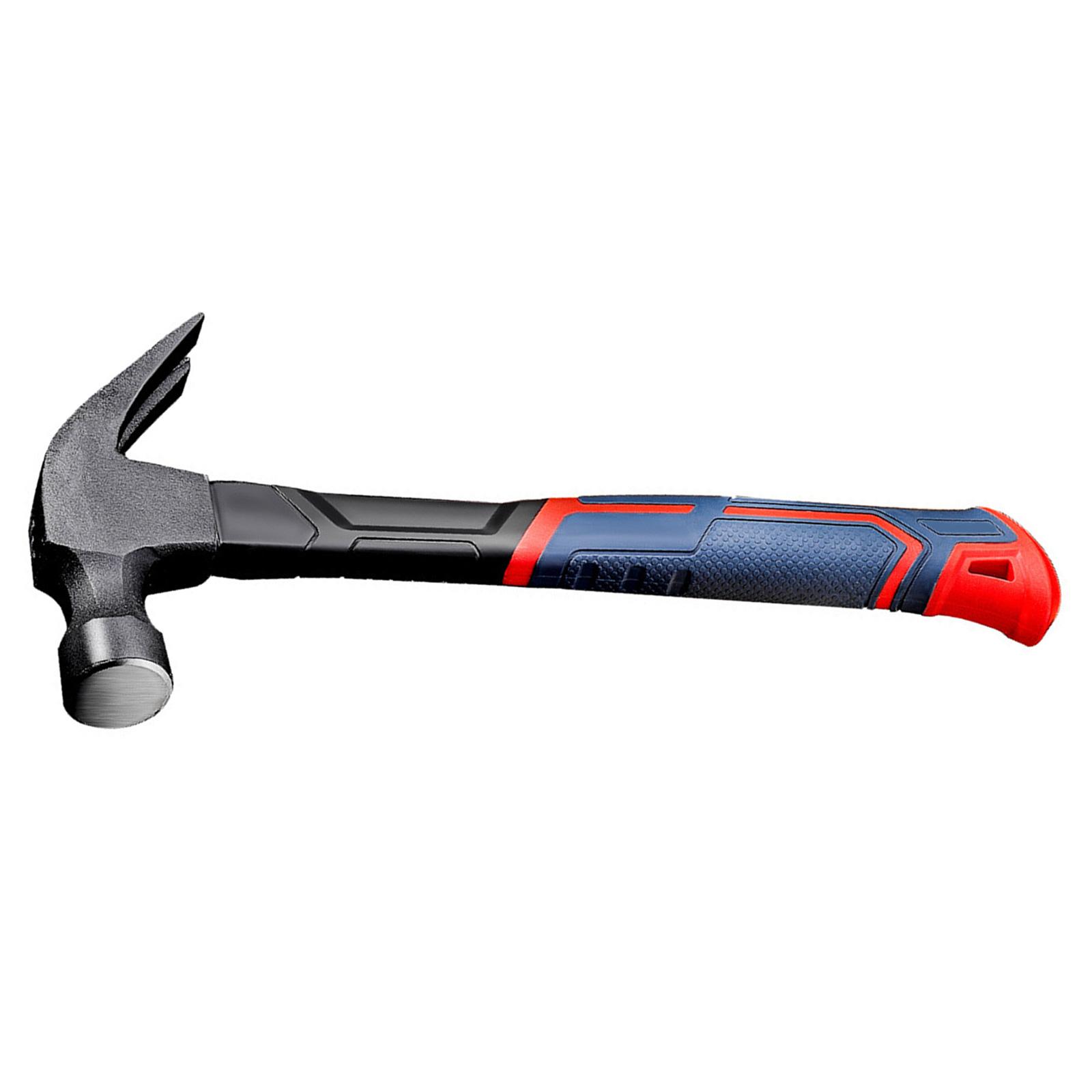 

Эргономичный молоток-гвоздодер 400 г, головка из углеродистой стали, рукоятка из стекловолокна для плотницких, столярных, строительных задач и проектов