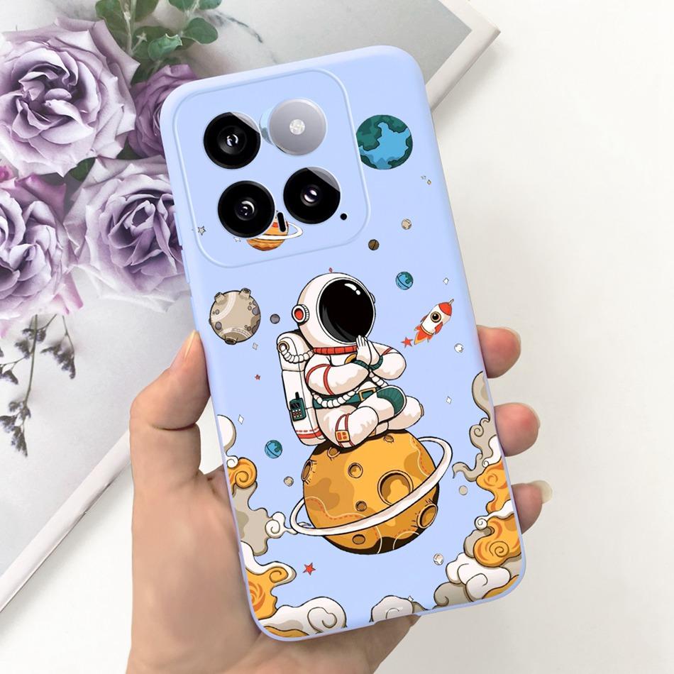 For Xiaomi 14 Phone Case Xiaomi Mi 14 5G Mi14 2024 Cute Cat Cartoon Jelly Silicon Soft Protective Back Cover