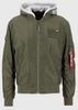 Winter Jacket Alpha Industries Ma-1 Tt Custom Jacket (126117) Green