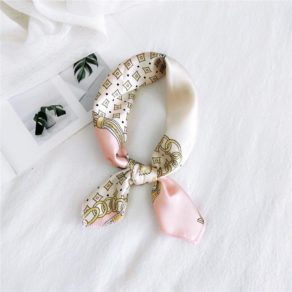 50 Seiden-Carrés: Vielseitige Frühlings-/Sommer-Halstücher für Damen - Koreanischer Stil